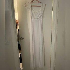 Floor length white dress (Tobi)